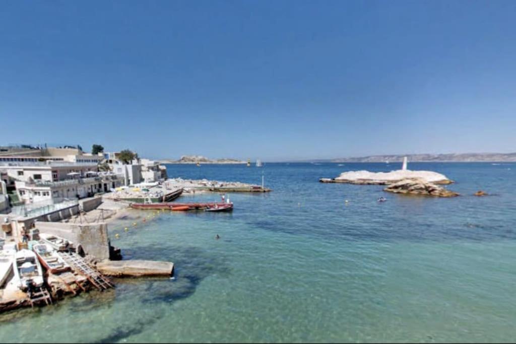 Villa En Bord De Mer A Malmousque Marseille Exteriör bild
